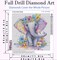 Baby Elephant Diamond Art Kits for Adults, Round Full Drill Diamond Painting Kits for Beginners Gem Art